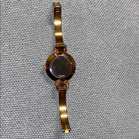 Fossil Georgia White Leather & Rose Gold Watch - Picture 6 of 11